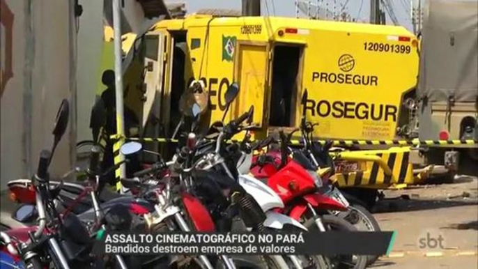 Bandidos explodem e roubam empresa de valores no Pará