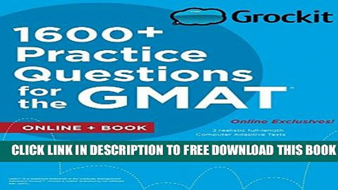 New Book Grockit 1600+ Practice Questions for the GMAT: Book + Online (Grockit Test Prep)