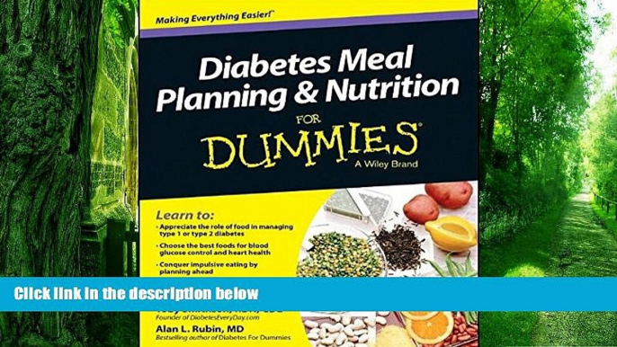 Big Deals  Diabetes Meal Planning and Nutrition For Dummies  Free Full Read Best Seller