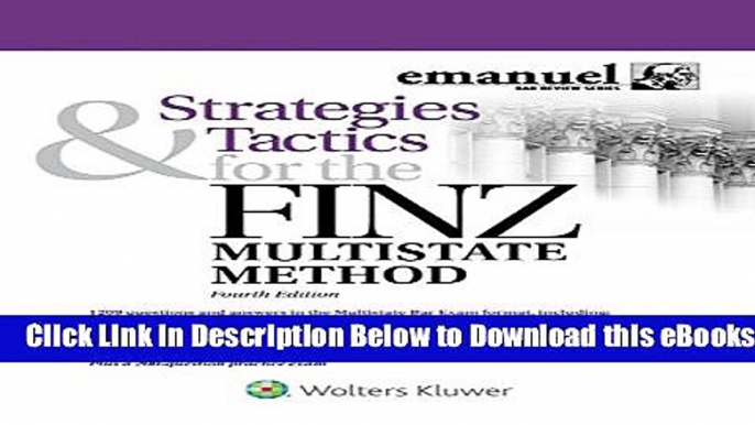 [Reads] Strategies   Tactics for the FINZ Multistate Method (Emmanuel Bar Review) (Emanuel Bar