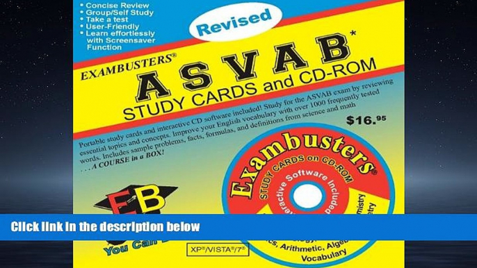 For you ASVAB Study Cards and CD-ROM [With CDROM] (Exambusters Study Cards)