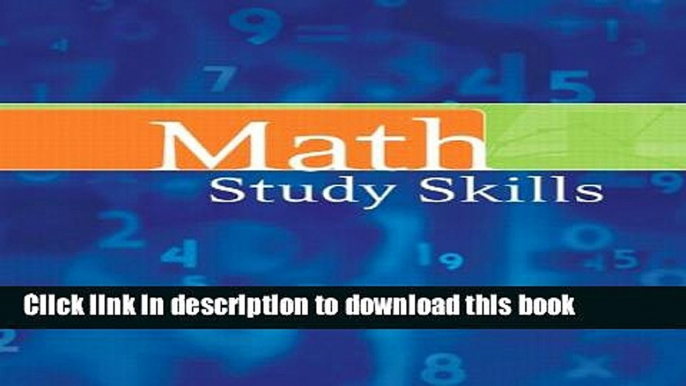 Read Math Study Skills  Ebook Free