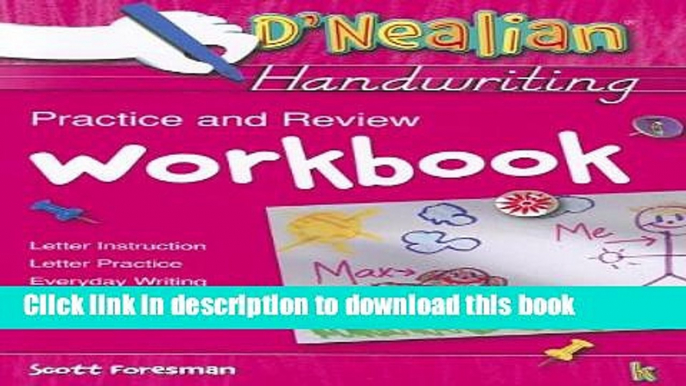 Read D Nealian Handwriting Practice and Review Workbook, Grade K  PDF Online