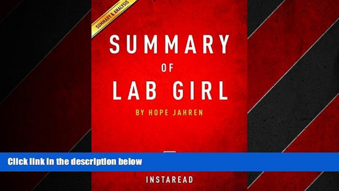 Enjoyed Read Summary of Lab Girl: by Hope Jahren | Includes Analysis