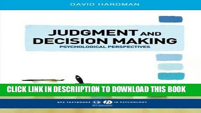 [New] Judgment and Decision Making: Psychological Perspectives Exclusive Online