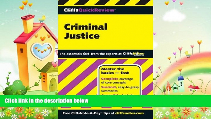 different   CliffsQuickReview Criminal Justice (Cliffs Quick Review (Paperback))