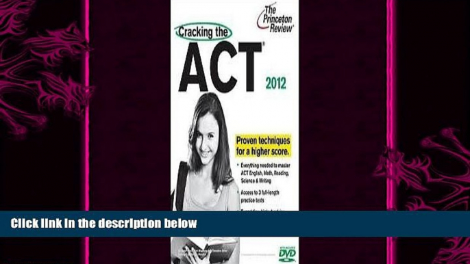 behold  Cracking the ACT with DVD, 2012 Edition (College Test Preparation) 1 Pap/DVD edition