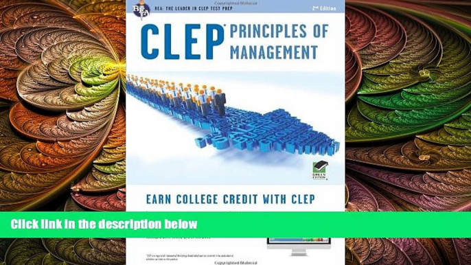 there is  CLEPÂ® Principles of Management Book + Online (CLEP Test Preparation)