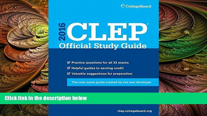 complete  CLEP Official Study Guide 2016