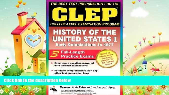 behold  CLEP History of the United States I (CLEP Test Preparation)