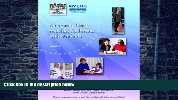 Big Deals  Montessori Based Activities for Persons, Vol.II  Free Full Read Best Seller