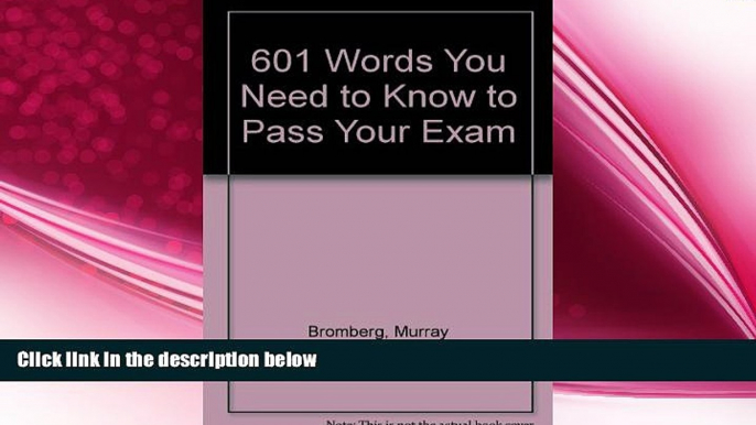 different   601 Words You Need to Know to Pass Your Exam