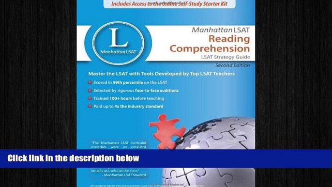 behold  Manhattan LSAT Reading Comprehension Strategy Guide (Manhattan LSAT Strategy Guides)