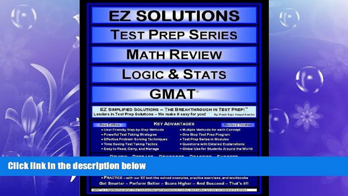 there is  EZ Solutions - Test Prep Series - Math Review - Logic   Stats - GMAT (Ez Solutions: