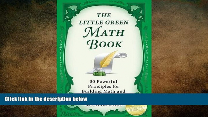 different   The Little Green Math Book: 30 Powerful Principles for Building Math and Numeracy