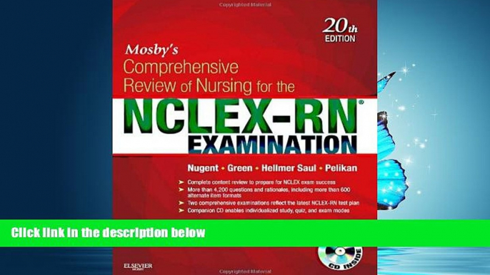 Popular Book Mosby s Comprehensive Review of Nursing for the NCLEX-RNÂ® Examination, 20e (Mosby s