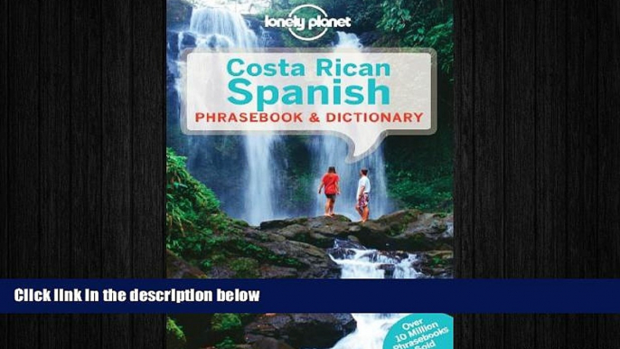 behold  Lonely Planet Costa Rican Spanish Phrasebook   Dictionary (Lonely Planet Phrasebooks)