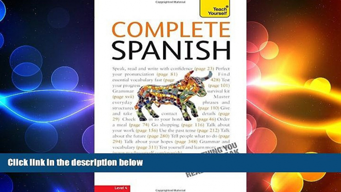 complete  Complete Spanish with Two Audio CDs: A Teach Yourself Guide (Teach Yourself Language)