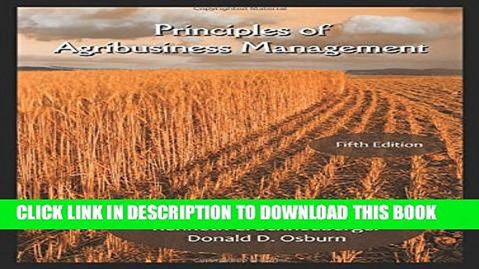 [PDF] Principles of Agribusiness Management, Fifth Edition Full Colection