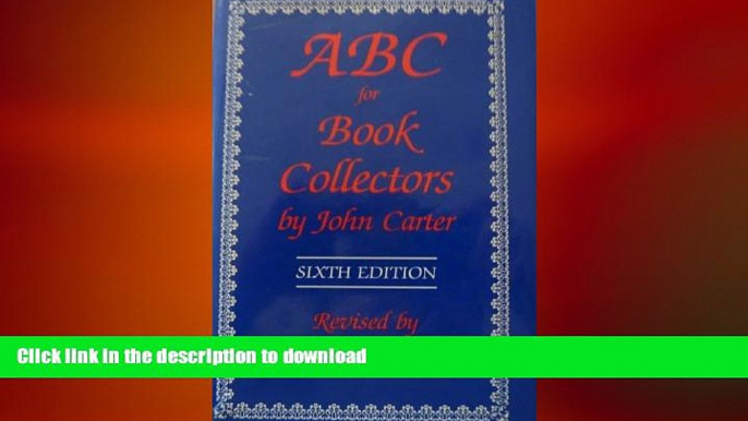 FAVORITE BOOK  ABC for Book Collectors by John Carter (1994-07-31) FULL ONLINE