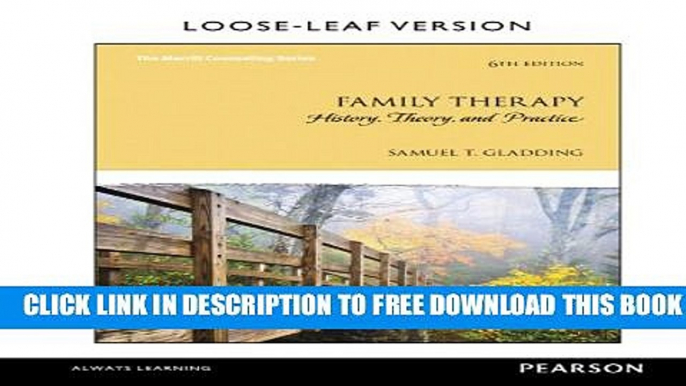 New Book Family Therapy: History, Theory, and Practice, Loose-Leaf Version (6th Edition)