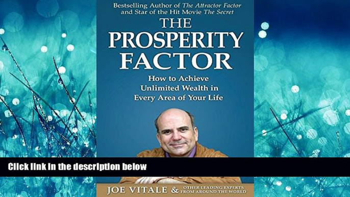 Enjoyed Read The Prosperity Factor: How to Achieve Unlimited Wealth in Every Area of Your Life