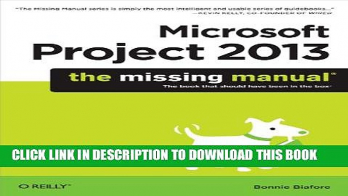 [PDF] Microsoft Project 2013: The Missing Manual Popular Colection