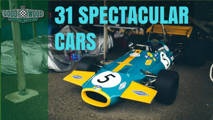 31 spectacular cars driven by legendary driver Jack Brabham