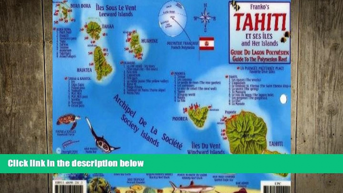 READ book  Tahiti   Society Islands Dive Map   Reef Creatures Guide Franko Maps Laminated Fish