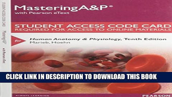 Collection Book MasteringA P with Pearson eText -- Standalone Access Card -- for Human Anatomy