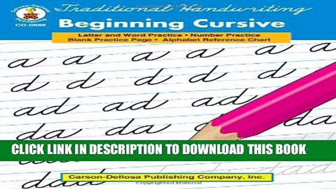 Collection Book Traditional Handwriting: Beginning Cursive, Grades 1 - 3