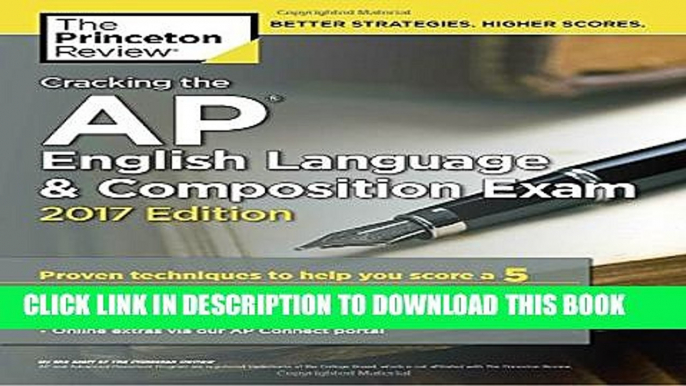 New Book Cracking the AP English Language   Composition Exam, 2017 Edition (College Test