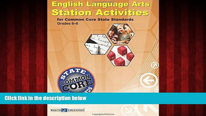 Enjoyed Read English Language Arts Station Activities for Common Core State Standards, Grades 6-8