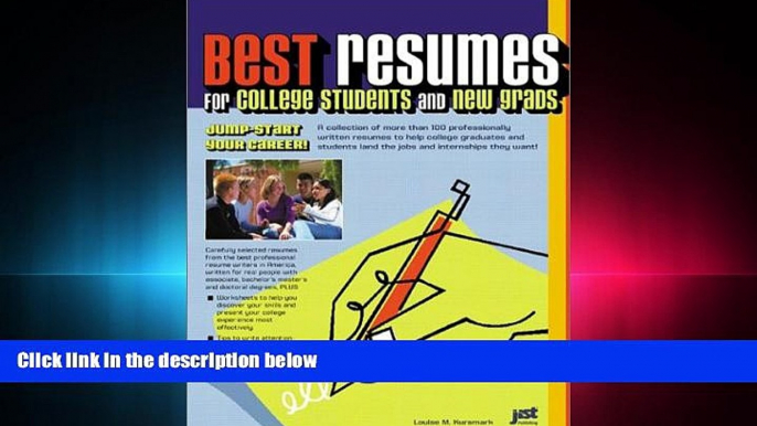 behold  Best Resumes for College Students and New Grads: Jump-Start Our Career