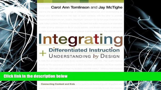 behold  Integrating Differentiated Instruction and Understanding by Design: Connecting Content