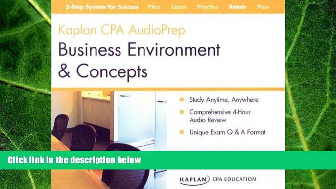 READ book  CPA Exam: Audio Review CDs Business Environment and Concepts (Kaplan CPA Exam - Audio