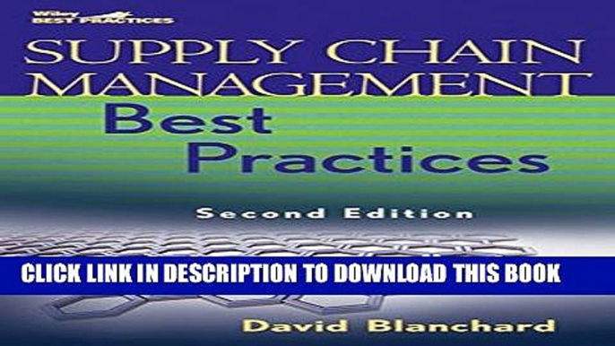 New Book Supply Chain Management Best Practices