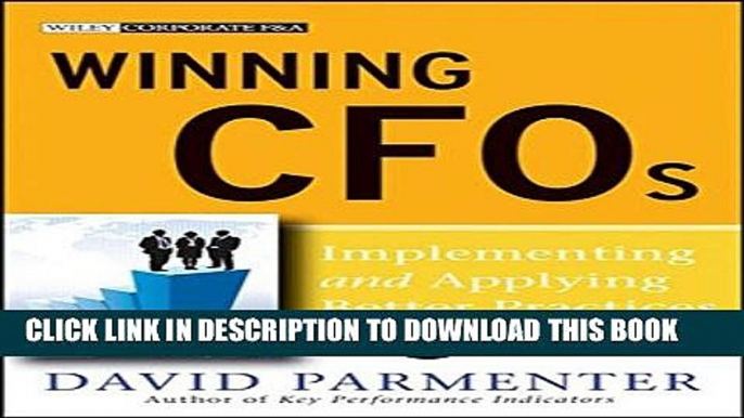 New Book Winning CFOs, with Website: Implementing and Applying Better Practices