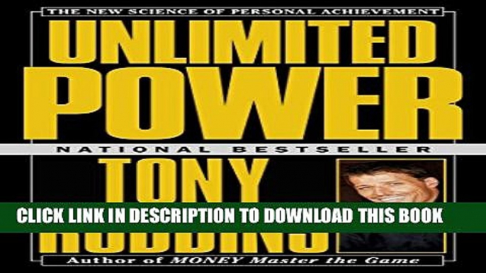 New Book Unlimited Power : The New Science Of Personal Achievement