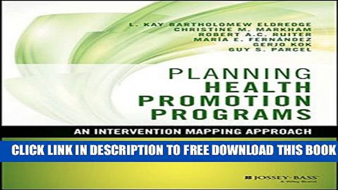 Collection Book Planning Health Promotion Programs: An Intervention Mapping Approach