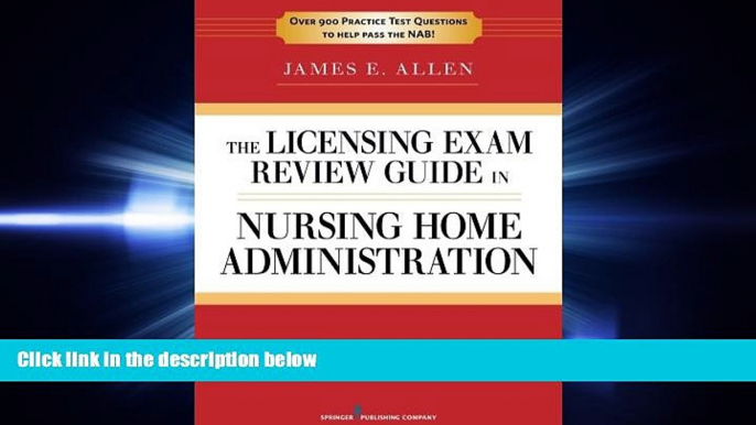 different   The Licensing Exam Review Guide in Nursing Home Administration, 6th Edition