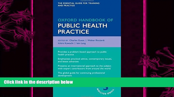 complete  Oxford Handbook of Public Health Practice (Oxford Medical Handbooks)