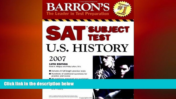 different   Barron s SAT Subject Test in U.S. History (Barron s How to Prepare for the Sat II