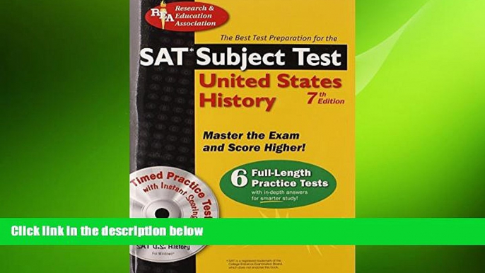 behold  SAT Subject Testâ„¢: United States History w/CD (SAT PSAT ACT (College Admission) Prep)