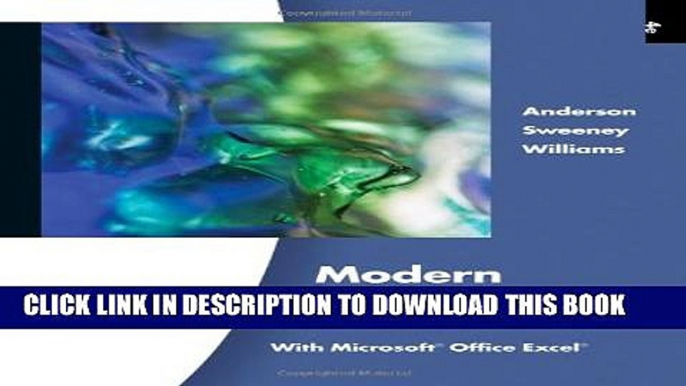 [PDF] Modern Business Statistics with Microsoft Office Excel, 4th Edition Full Online