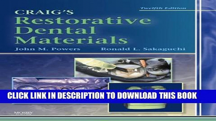 [PDF] Craig s Restorative Dental Materials, 12e (Dental Materials: Properties   Manipulation