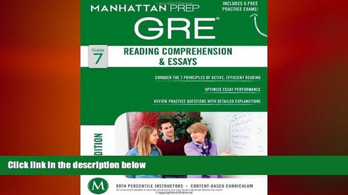 there is  GRE Reading Comprehension   Essays (Manhattan Prep GRE Strategy Guides)