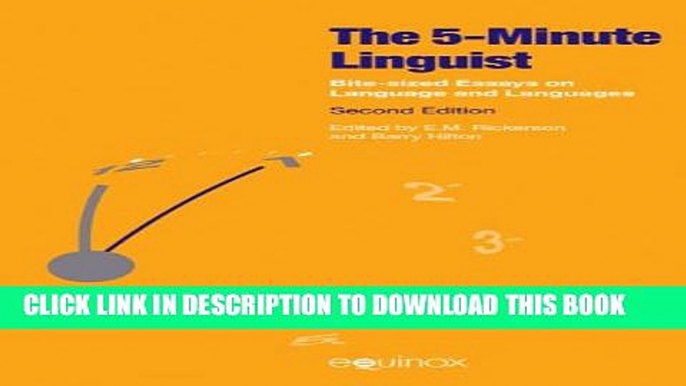 [PDF] The Five-Minute Linguist: Bite-sized Essays on Language and Languages Popular Collection