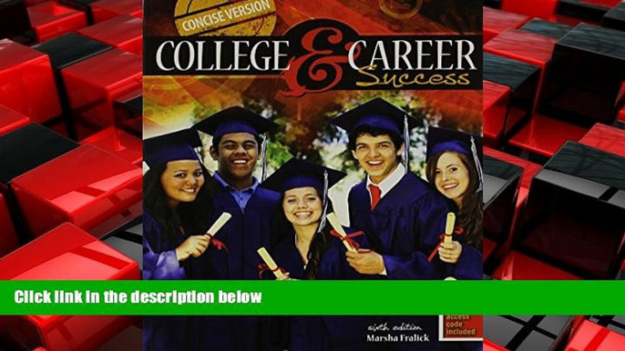 Big Deals  College and Career Success Concise Version - PAK  Free Full Read Best Seller