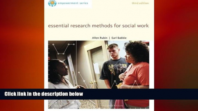 complete  Brooks/Cole Empowerment Series: Essential Research Methods for Social Work (SW 385R